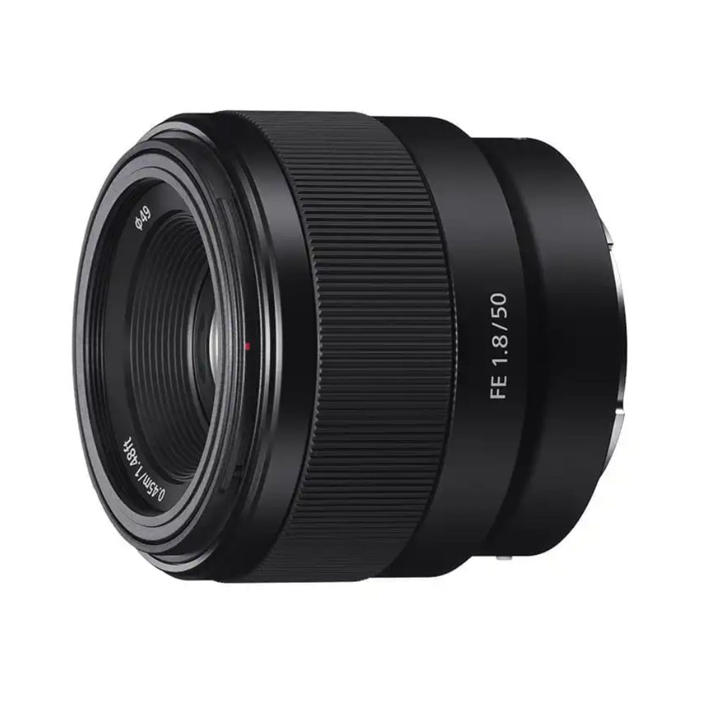 Lente Sony SEL50F18F 50mm, F1.8, Full Frame, montura E, compacta, ligera